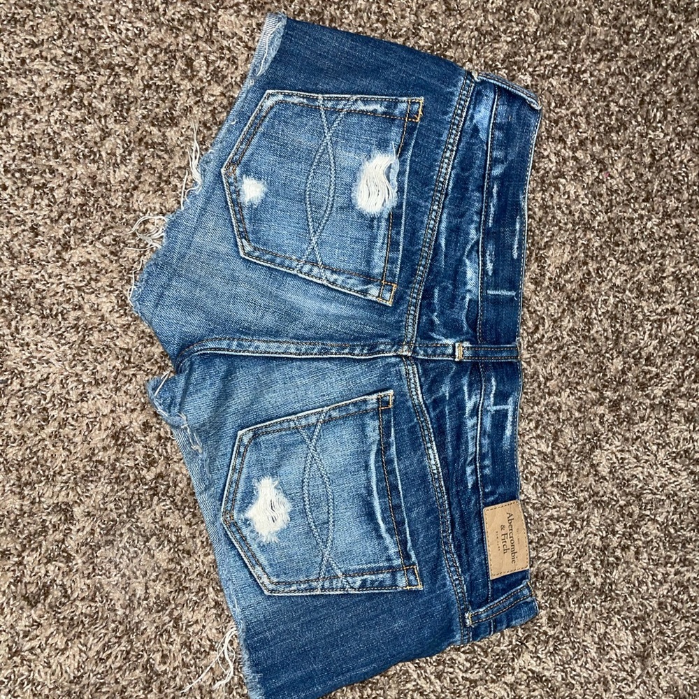 Abercrombie & Fitch Distressed Jean Shorts